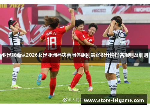 亚足联确认2026女足亚洲杯决赛圈各组别最终积分榜排名规则及细则